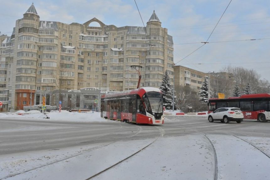 ​Трамвайное движение по улицам Крисанова и Карпинского в Перми возобновится 27 декабря
