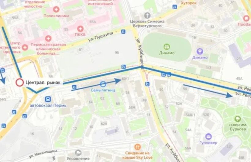 С 10 августа автобусы № 442а и № 344 будут временно ходить по измененной схеме в Перми