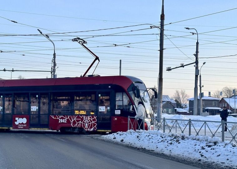 Со 2 февраля изменится трамвайное движение по улицам Дзержинского и Строителей в Перми