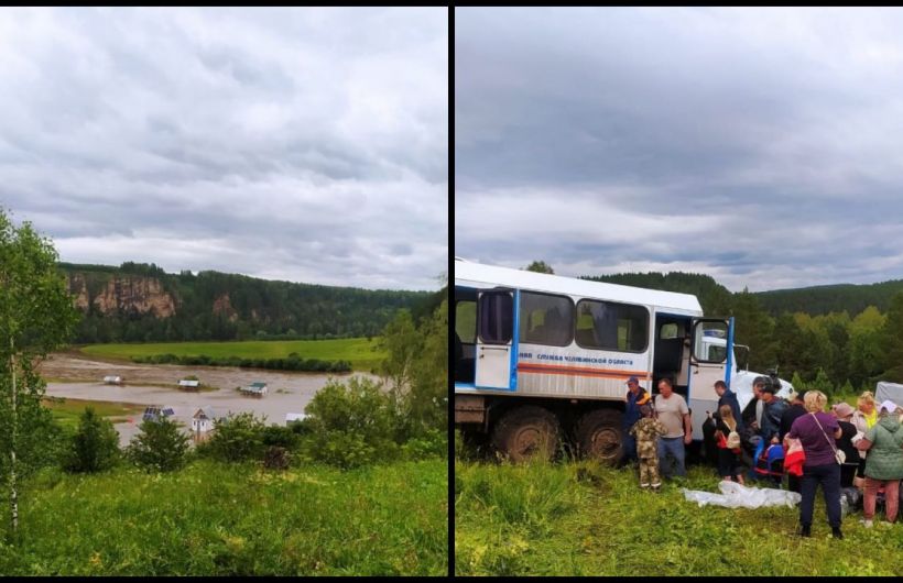 Туристы из Перми застряли во время сплава в затопленных территориях Челябинской области  