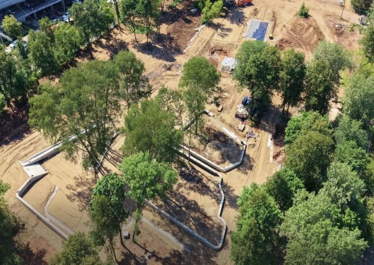 Строительство Александровского сквера активно продолжается в Перми