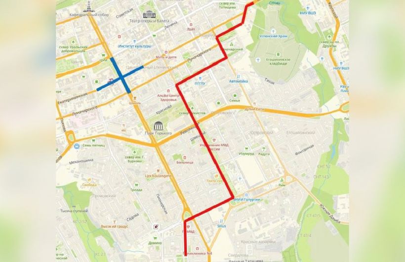 В Перми на нескольких улицах ограничат движение транспорта в связи с проведением акции «Поклонимся великим тем годам»