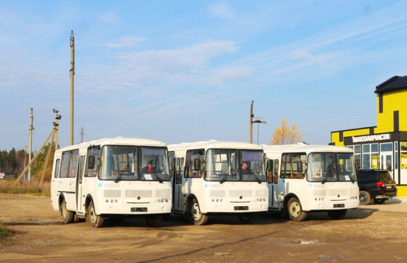 Новые автобусы поступили два округа Пермского края