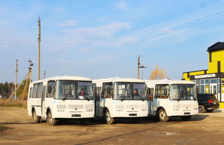 Новые автобусы поступили два округа Пермского края