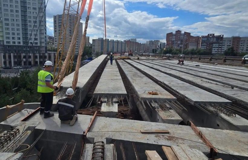 Вторую очередь моста через Егошиху в Перми откроют 18 октября