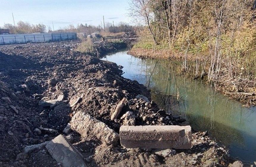 В Перми выявили загрязнение береговой зоны реки Пыж отходами