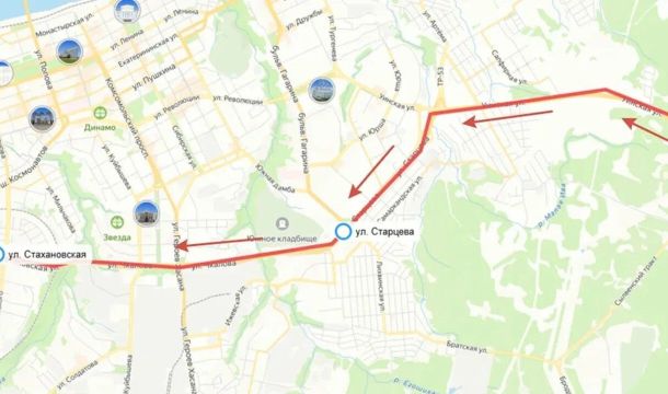 Маршрут автобуса № 822 временно изменится в Перми