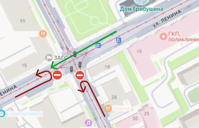 Движение на улицах Максима Горького и Ленина ограничили в Перми 