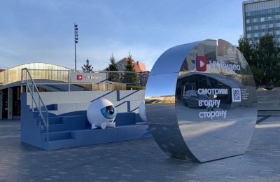 На городской эспланаде в Перми открыли новую инсталляцию VK Видео
