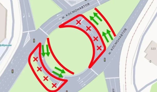 На шоссе Космонавтов в Перми изменится схема движения транспорта