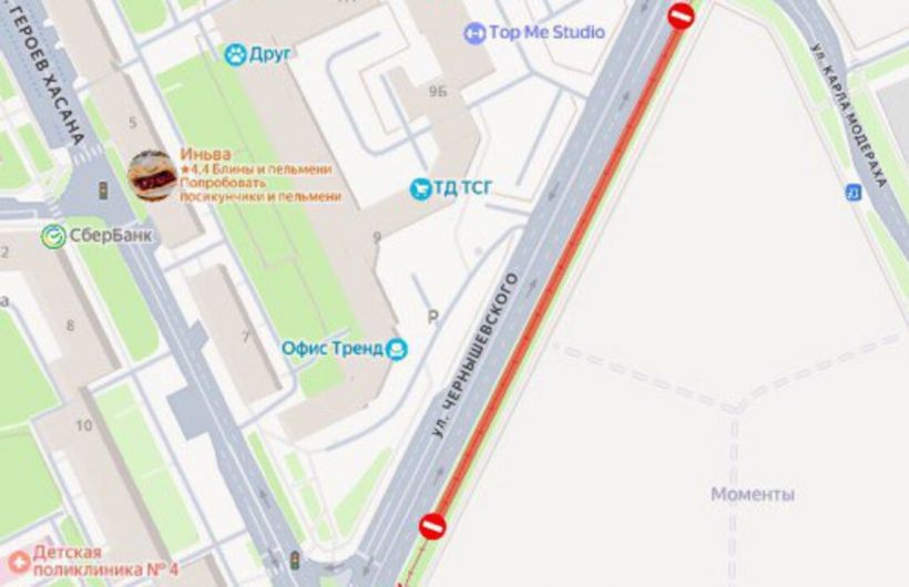 ​В Перми почти на пять месяцев ограничат движение по улице Чернышевского 