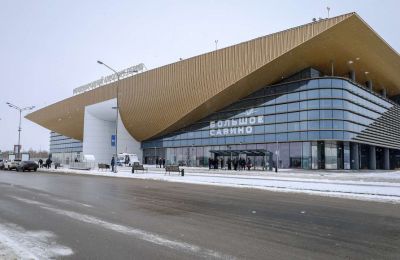 ​Международный аэропорт «Пермь» приостановил работу из-за сильного снегопада