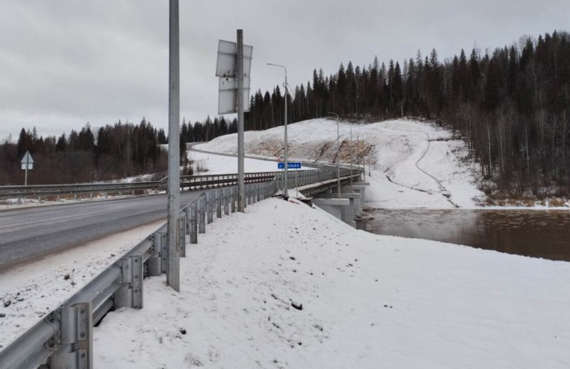В Прикамье отремонтировали мост через реку Вильву 