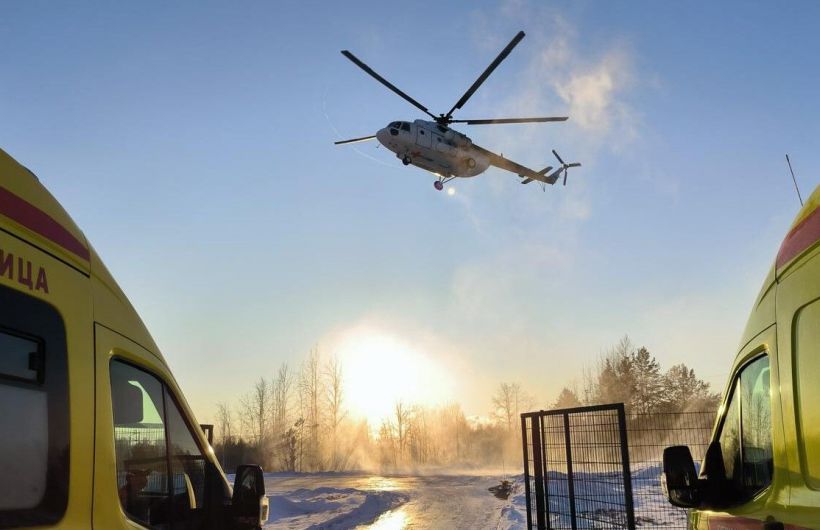 Пострадавший школьник из Александровска доставлен санавиацией в пермскую больницу