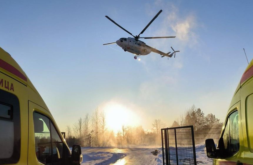 Пострадавший школьник из Александровска доставлен санавиацией в пермскую больницу