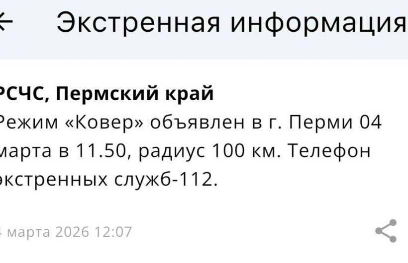 ​В Перми объявлен режим «Ковер» и введены ограничения в аэропорту